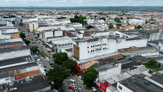 feira de santana, bahia, brazil - april 23, 2023: Aerial view of the city of Feira de Santana.