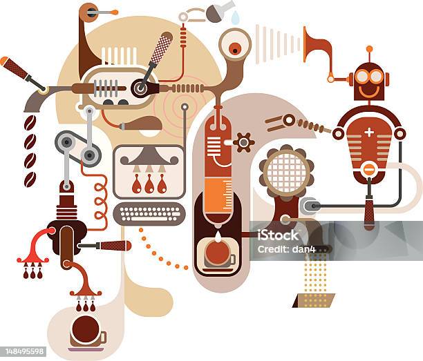 Fábricailustração Vetorial Café - Arte vetorial de stock e mais imagens de Fábrica de chocolate - Fábrica de chocolate, Fábrica, Assado