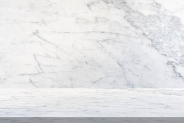 istock white marble table with natural wall texture background for mockup product display template 1484959321