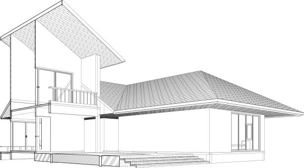 istock 3D illustration of building project 1484959407