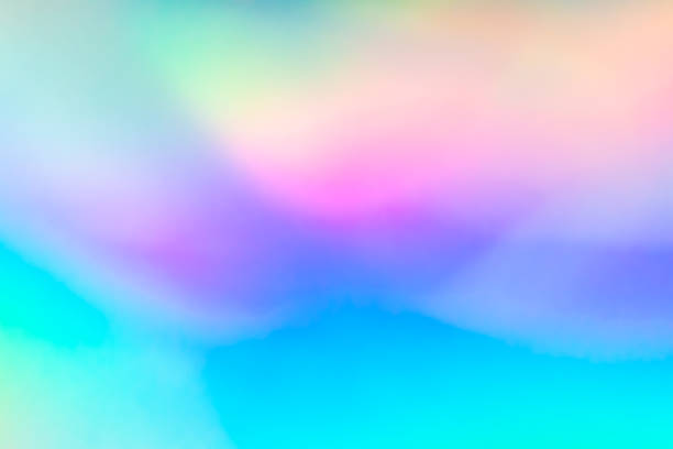 istock Abstract blur holographic rainbow foil iridescent background 1484959482