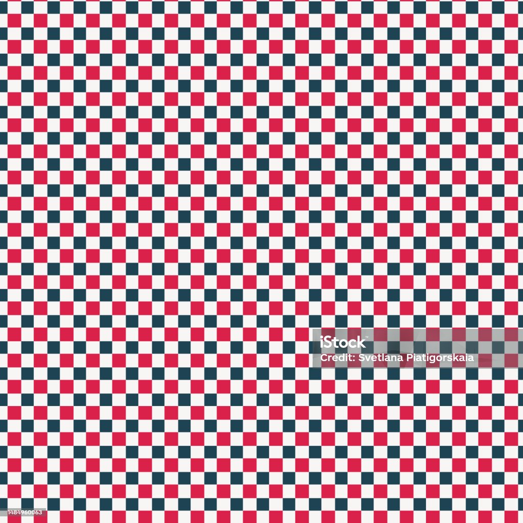 Chek's Pattern Design Seamless Checkered Pattern With Checks Vichy Textile Stock Illustration ...