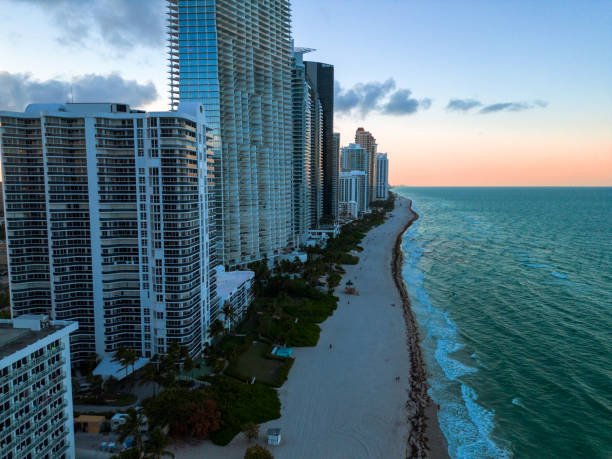 istock A view of miami beach from the air at sunset 1484967719