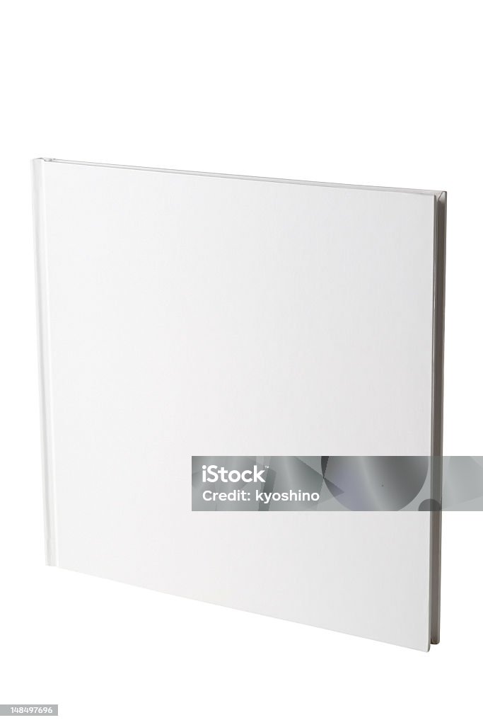 独立した正方形の空白の白い背景にホワイトのご予約 - 本のロイヤリティフリーストックフォト
