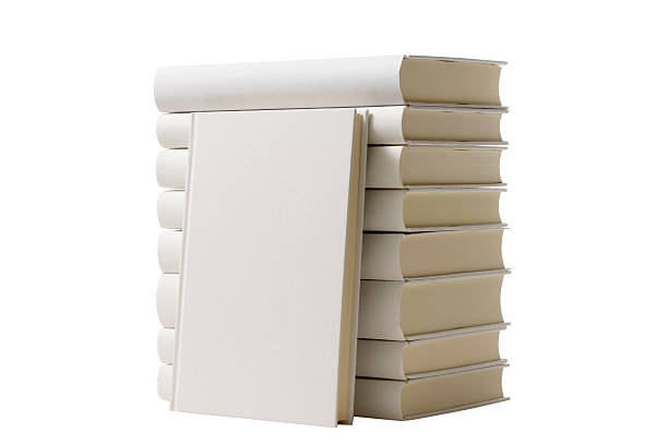 istock Isolated shot of stacked blank books on white background 148497800