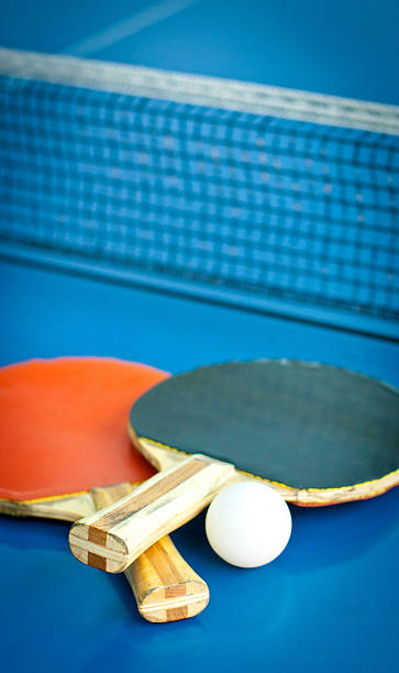 istock rackets for ping-pong and ball 148498514