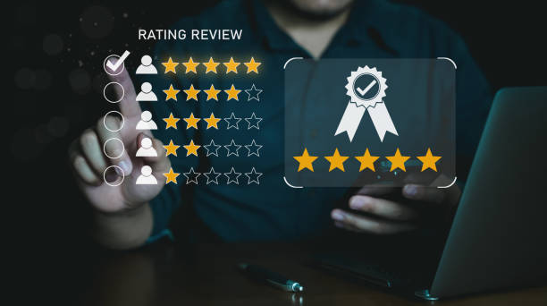 istock Customer feedback and review testimonial and testimony. 1484987975