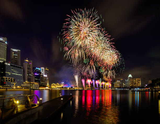 istock Fireworks show to celebrate National Day SG 54 1484990449