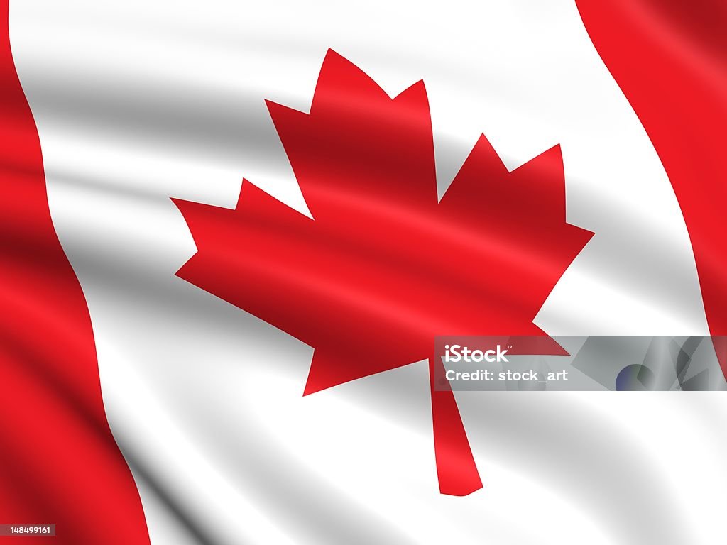 Bandera de Canadá - Foto de stock de Bandera libre de derechos