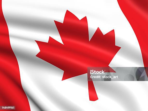 Bandera De Canadá Foto de stock y más banco de imágenes de Bandera - Bandera, Bandera canadiense, Bandera nacional