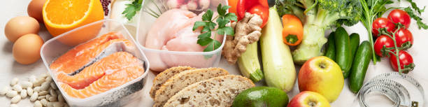 istock Healthy eating plan. Diet and meal planning. Top view. 1484998381