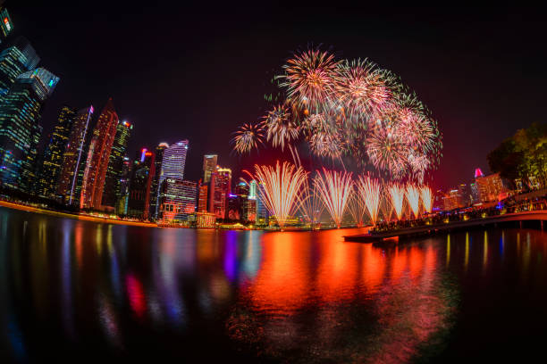 istock Fireworks show to celebrate National Day SG 54 1485004430