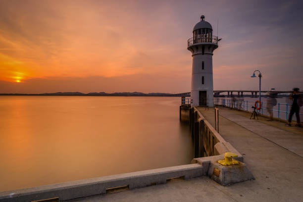 istock The view of Raffles Marina Lighthouse during sunset 1485004479