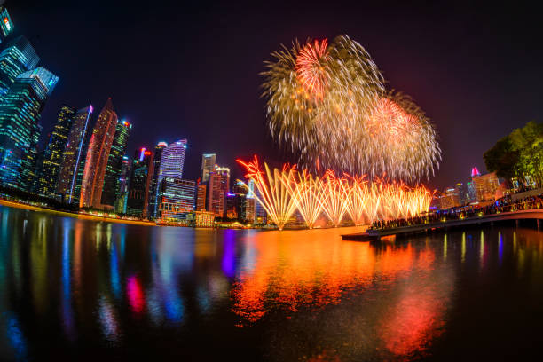 istock Fireworks show to celebrate National Day SG 54 1485004484