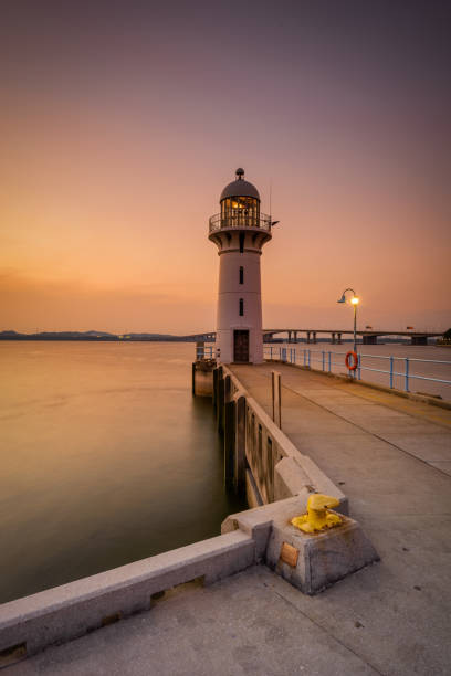 istock The view of Raffles Marina Lighthouse during sunset 1485004490