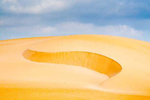 s-shaped sand dune stock photo