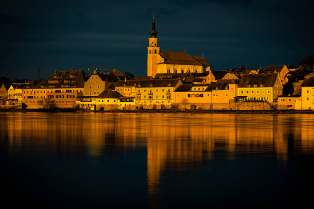 istock Sunset in the border area between Germany and Austria 1485011786