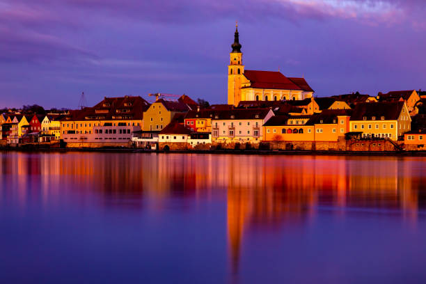 istock Sunset in the border area between Germany and Austria 1485011817