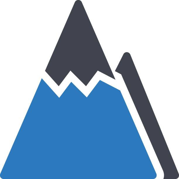 illustrazioni stock, clip art, cartoni animati e icone di tendenza di montagna - mountain landscape mountain peak small