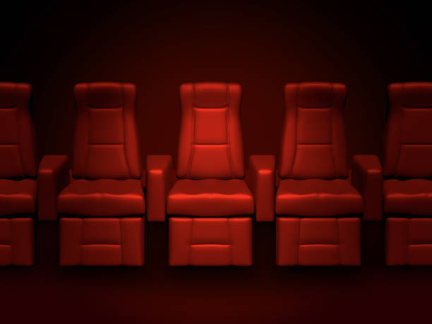 istock Empty red cinema or theater seats 1485016024