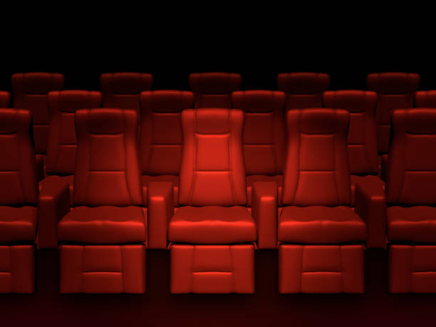 istock Empty red cinema or theater seats 1485016030