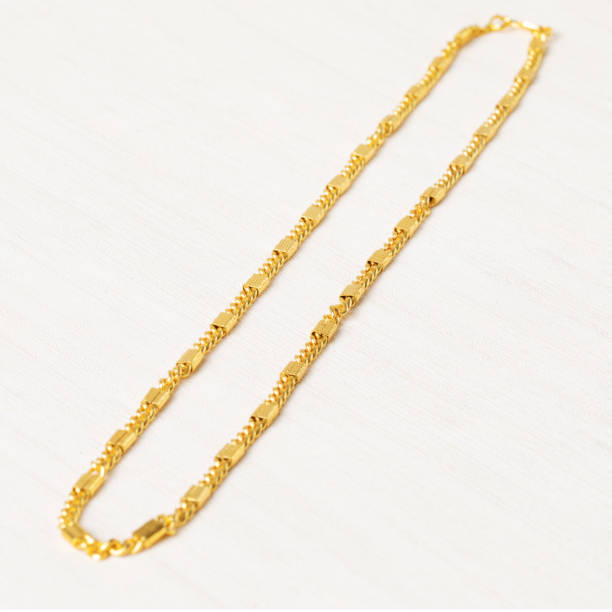 istock High Gold Plated Square Pipe Neck Chain 1485017728