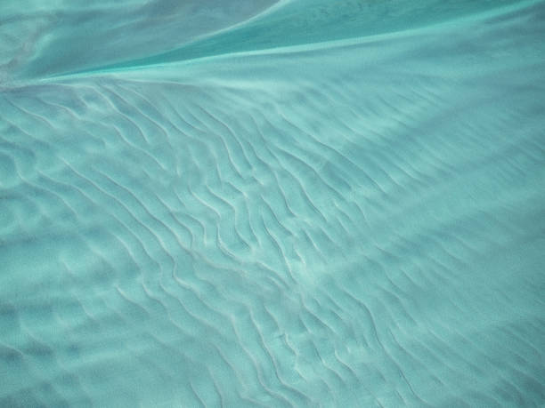 Abstract aerial view of sand and water patterns