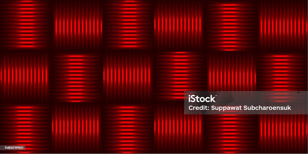 Vector Line And Angular Metallic Red Background Pattern Stock ...