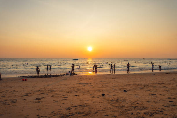 istock Evening beach atmosphere on a tropical island 1485029231