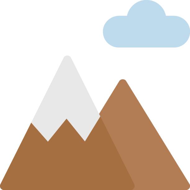 góra - mountain landscape mountain peak small stock illustrations