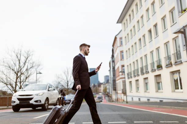 istock Business on the Go: Young Professional in Frankfurt 1485047419