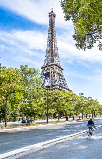 Eiffel tower in summer, Paris, France.