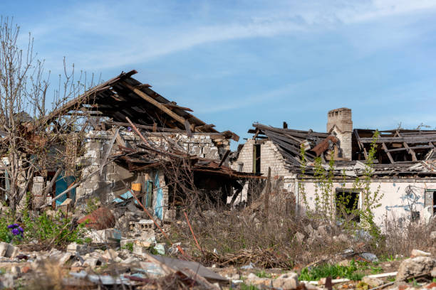 istock destroyed and burned houses 1485052231