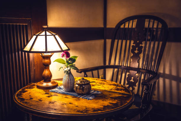 Old Lampshade Indoor a Classic Vintage Room
