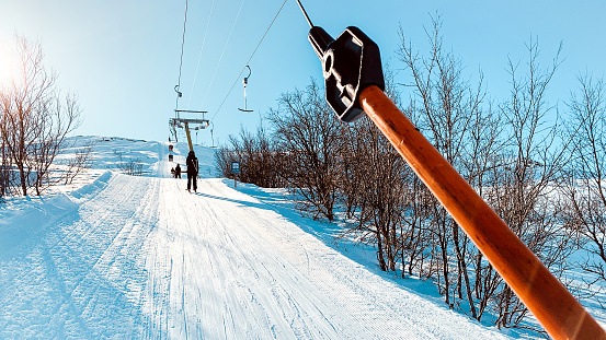 Winter skiing Sweden