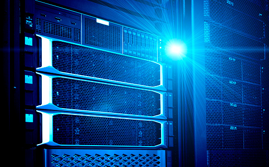 Supercomputer Disk 3d Render Disk Storage In Row Of Supercomputers Data Center Bottom View ...