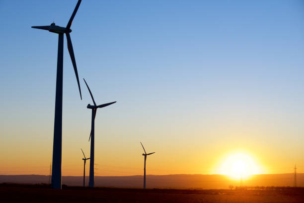 istock Wind turbine generators for renewable electricity production 1485066564