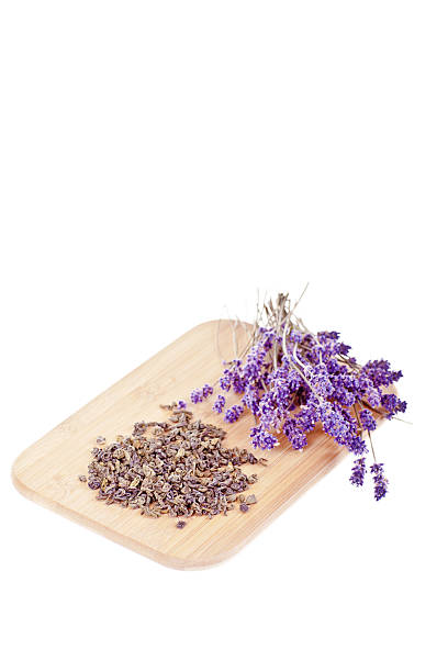 istock Lavender and green tea on wooden desk 148506793