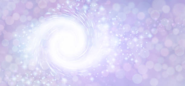 istock White sparkling double fibonacci spiral lilac bokeh surprise background 1485069287