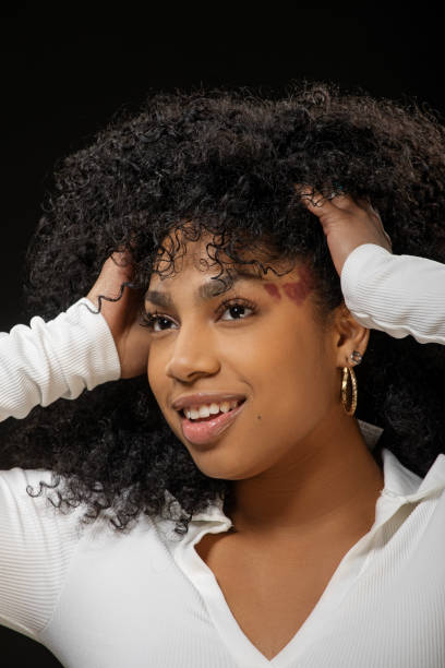 istock Beautiful young diverse female posing for studio portrait 1485069311