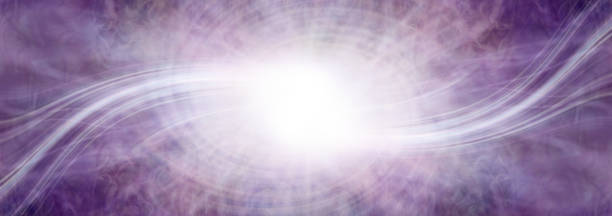 istock Spiraling ethereal purple coloured wide template 1485069407