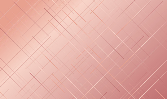 Rose gold lines abstract background. Rosy base for website, print, base for banners, wallpapers, business cards, brochure, banner, calendar. Vector