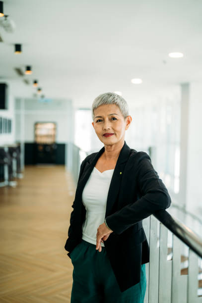 istock Sleek and Confident: A Mature Asian Woman in her Element 1485077016