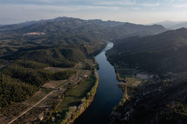 istock Ebro River from Miravet Castle at sunset 1485083057