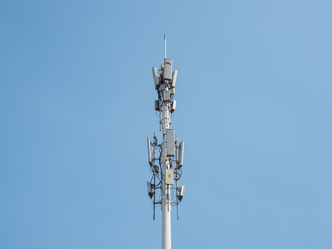 5g tower in Charlotte, NC. December 15, 2021.