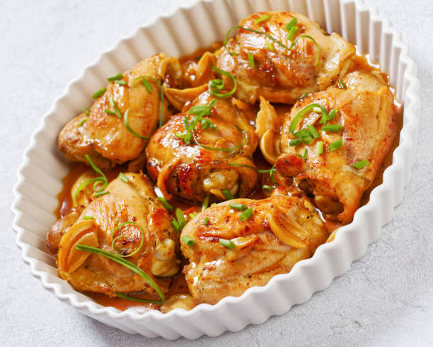 istock garlic rosemary thyme herbed baked chicken thighs 1485087299