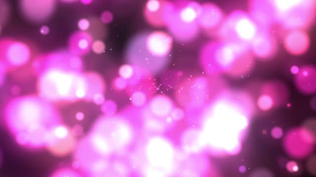 Seamless Multi-Colored Particles Bokeh Abstract, 4K Video
