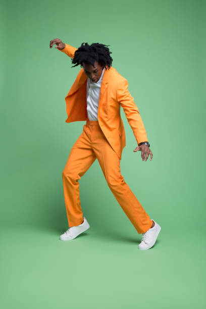 istock Portrait of elegant man dancing 1485097927