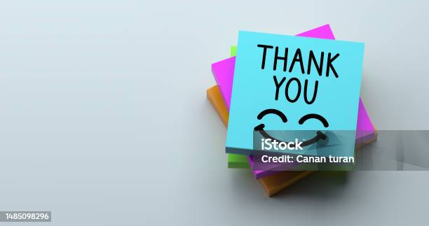 Thank You Note Stock Photo - Download Image Now - Thank You - Phrase, Gratitude, Admiration