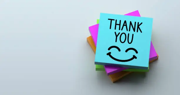 Photo of thank you note